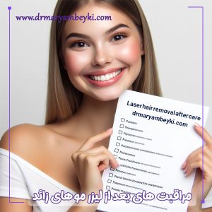 مراقبت های بعد از لیزر موهای زائد - دکتر مریم بیکی